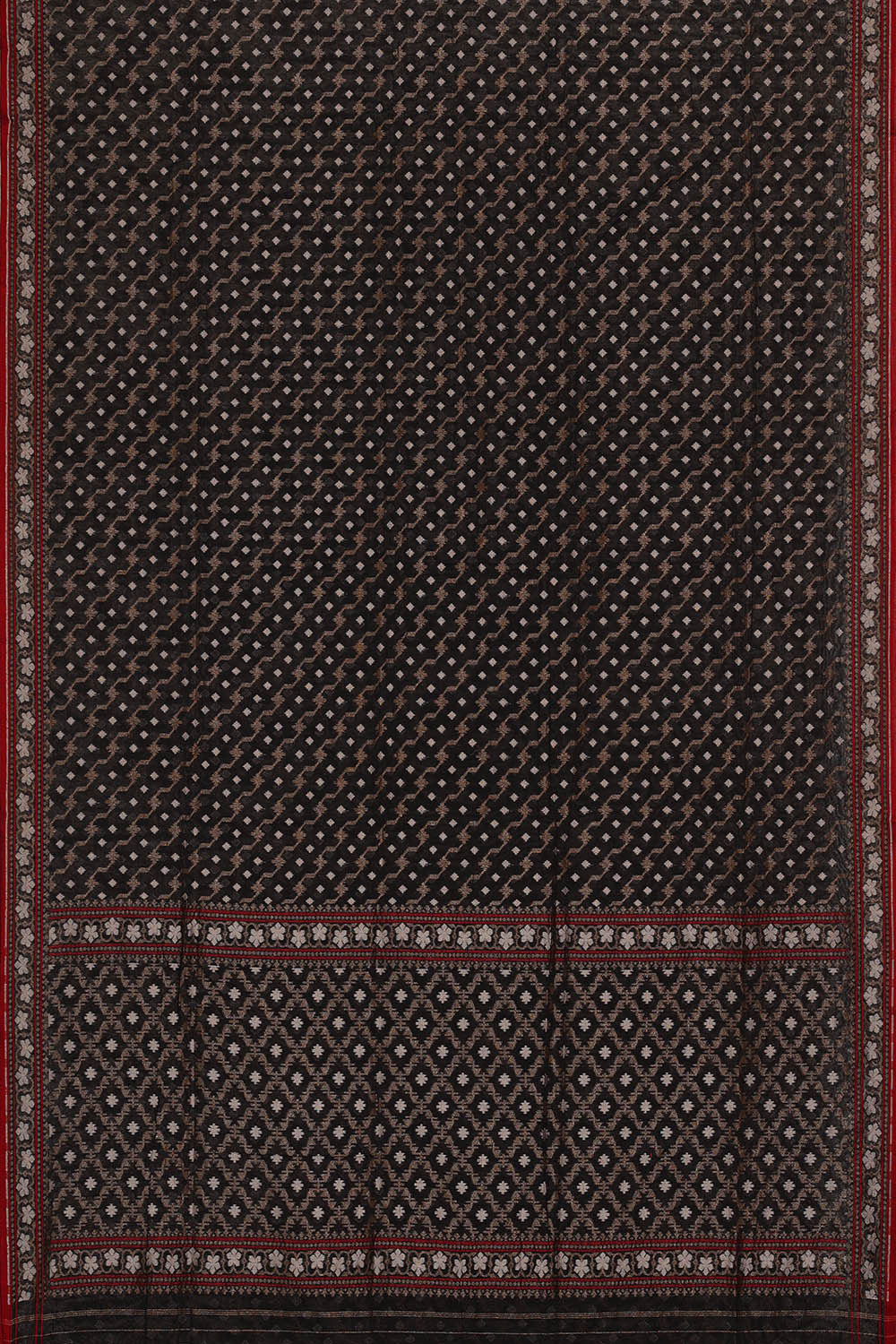 Image of Banarasi Cotton Black Saree